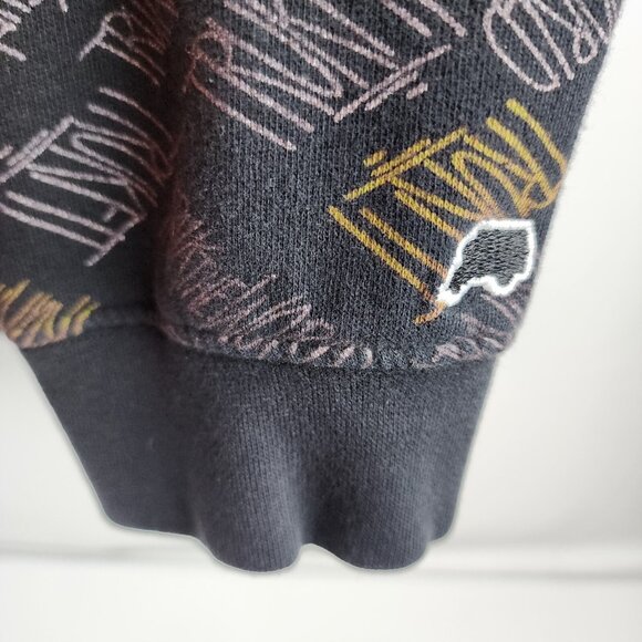 Trukfit Hoodie Mens XL Black Lil Wayne Hip Hop All Over Spellout Logo Sweatshirt - Picture 5 of 7